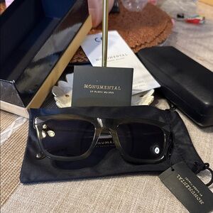 Karen Walker Monumental Black Sunglasses